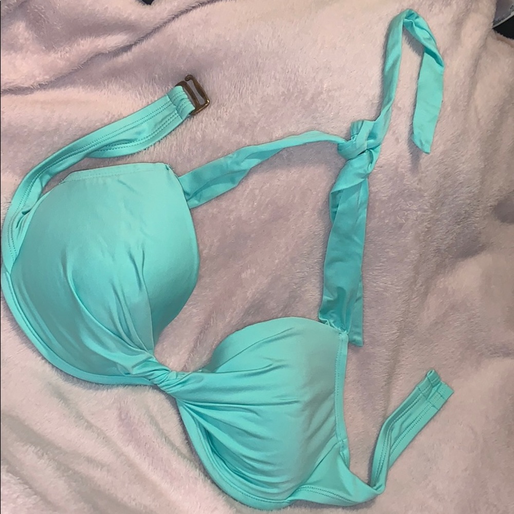 Teal bikini top